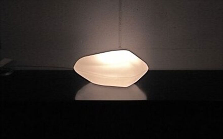 Stone of Glass 204 Floor Lamp by Oluce Floor Lamps